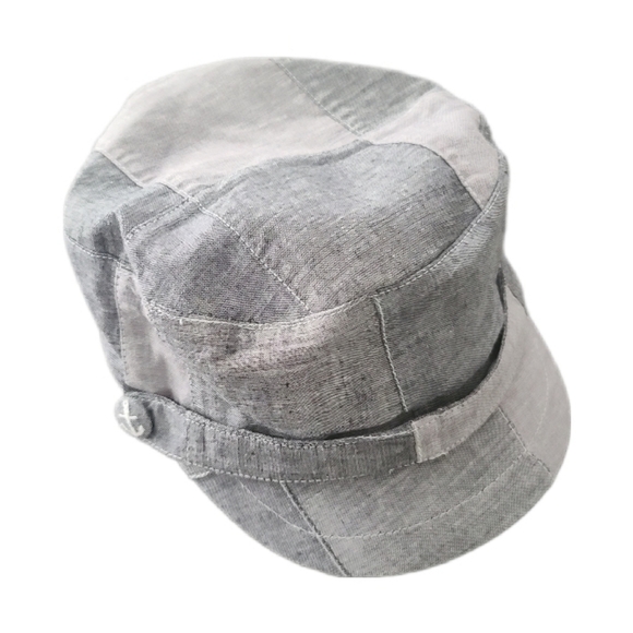San Diego Hat Company Other - San Diego Hat Comany Kids Two Tone Gray Color Block Brum Hat Anchor Detail NWT